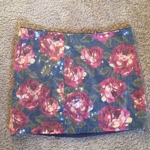 Abercrombie and Fitch Sequined Mini Skirt